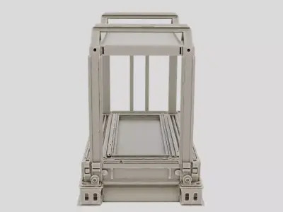 Industrial Factory Equipment Transport Skid for 3D print 3D model