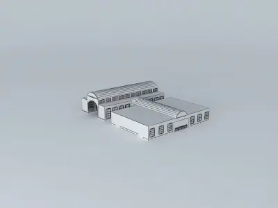 Train Station Free 3D model buy