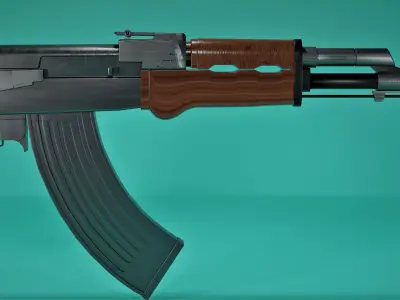 Ak47 Lowpolly Low-poly 3D model