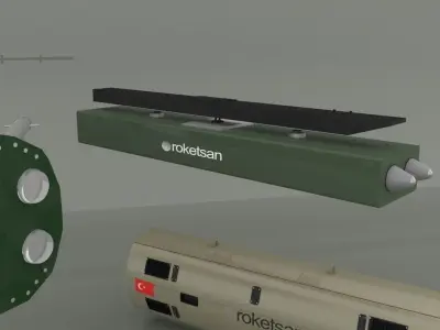 Cirit  and Umtas Missile 3D model