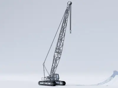 Crawler crane02 Low-poly 3D model