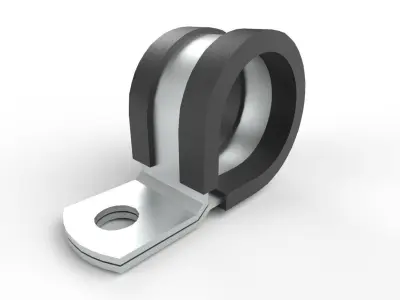 Cable Clamp M8 Low-poly 3D model