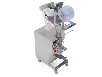 3D design of a powder packaging machine 3D model
