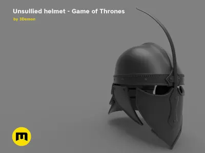 Game of Thrones Unsullied Helmet 3D print model