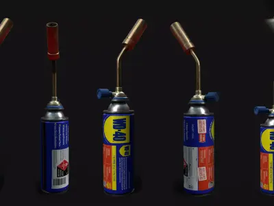 Portable Gas Burner- 3D model 3D model