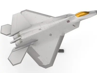 F 22 Raptor in two scales 3D print model