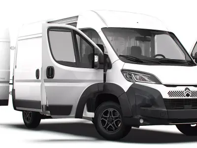 Citroen e Jumper Van L2H2 HQ Interior 2025 3D model
