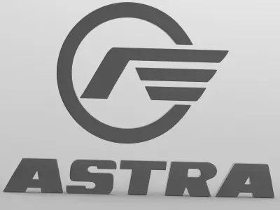 astra logo 3D model