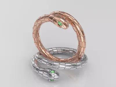 Snake Ring  3D print model
