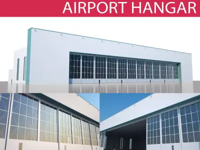 Airport Warehouse Hangar 3D model