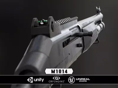 M1014 - Model and Textures Low-poly 3D model