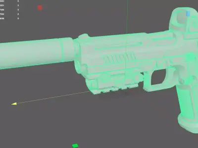 Pistol 3D model shop