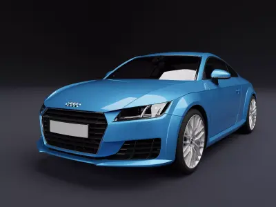 Audi TT Light Blue 3D model