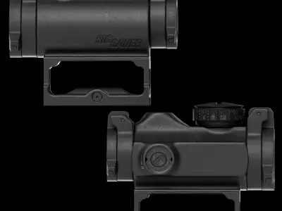 Sig Sauer Romeo MSR Low-poly 3D model