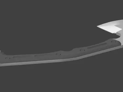 Military Hatchet Low-poly 3D model