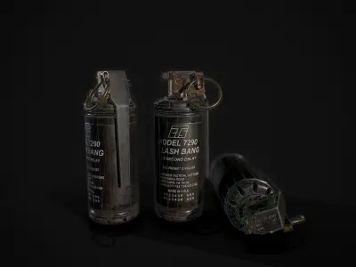 FlashBang 7290 Low-poly 3D model