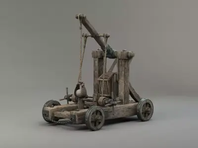 Catapult 3D model by detra40