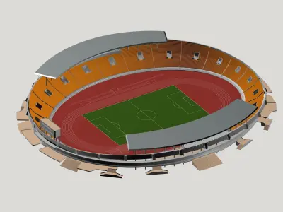 Grand Stadium 3D model 4