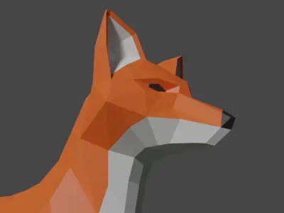 Low Poly Fox Free 3D model
