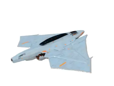 SciFi Fighter Jet 3D Model Low-poly 3D model by Objectiverse
