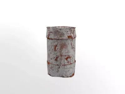 Rusty Waste Oil Drums Free low-poly 3D model