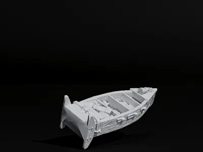 boat shelf 3D print model