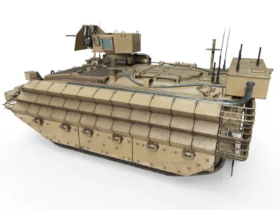 FV432 Bulldog Low-poly 3D model