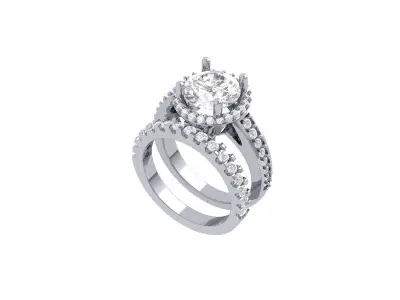Wedding Ring  3D print model 204