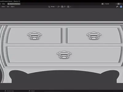 Vintage Dressers Low-poly 3D model