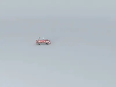 Old Television News Truck please rate Free 3D model
