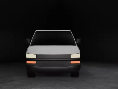 Stylized Chevrolet Express - Game Ready Low-poly 3D model