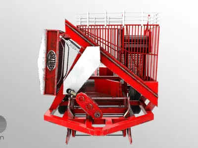Gilles R136 Loader Low-poly 3D model