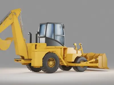 JCB Backhoe Loader 3D model
