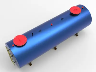 Fluid Tank Low-poly 3D model purchase