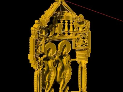  krishna radha Mogappu 3D print model