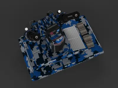 Gatling Tank 3D model