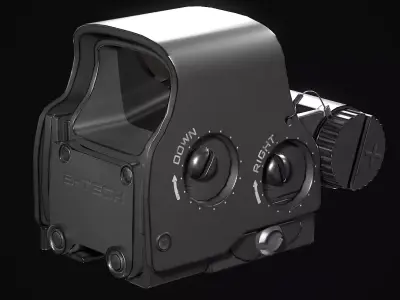 Holographic Sight Low-poly 3D model purchase