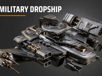 military dropship 3D model