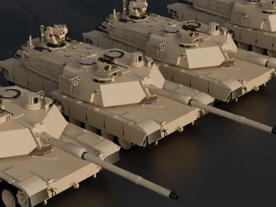 MBT- X8 Guardian Tank 3D model