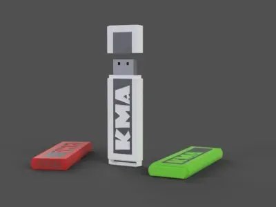 Flash memory 8gb model 1 Free 3D model
