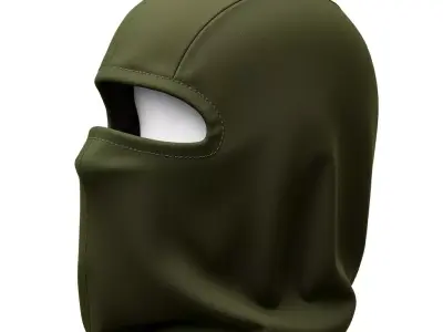 Tactical Military Balaclava Ski Mask Low-poly 3D model