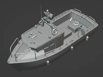 Fishing Boat 3D print model