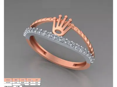 NEW ITALIAN 96 LADIES RINGS COMLETE LOT 3D print model