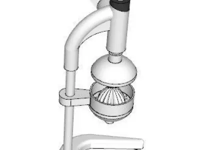 manual orange squeezing 3D model