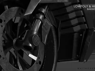 Motorcycle Designed and inspiration from Wildcow Free low-poly 3D model