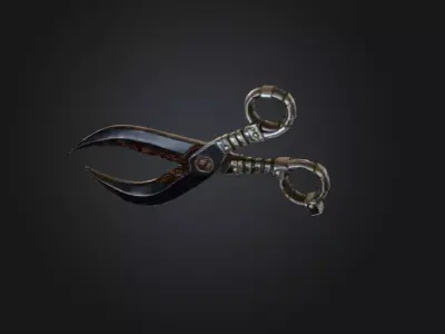 Rustic Shears Low-poly 3D model