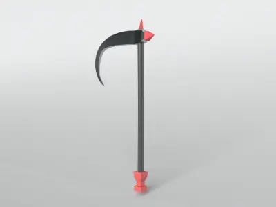 Lowpoly Sickle 001 Free low-poly 3D model