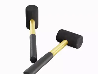 Rubber Mallet B 02 3D model