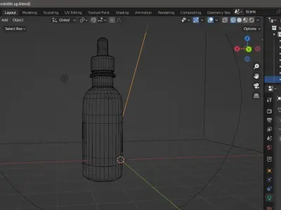 Realistic Dropper Bottle 3D Model  3D model