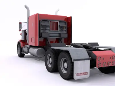 Kenworth T800 Semi Truck Heavy Haul 3D model
